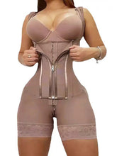 Plus Size Full Body Shapewear for Women – High Compression Adjustable Tummy Control Suit with Zipper
